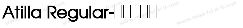 Atilla Regular字体转换
